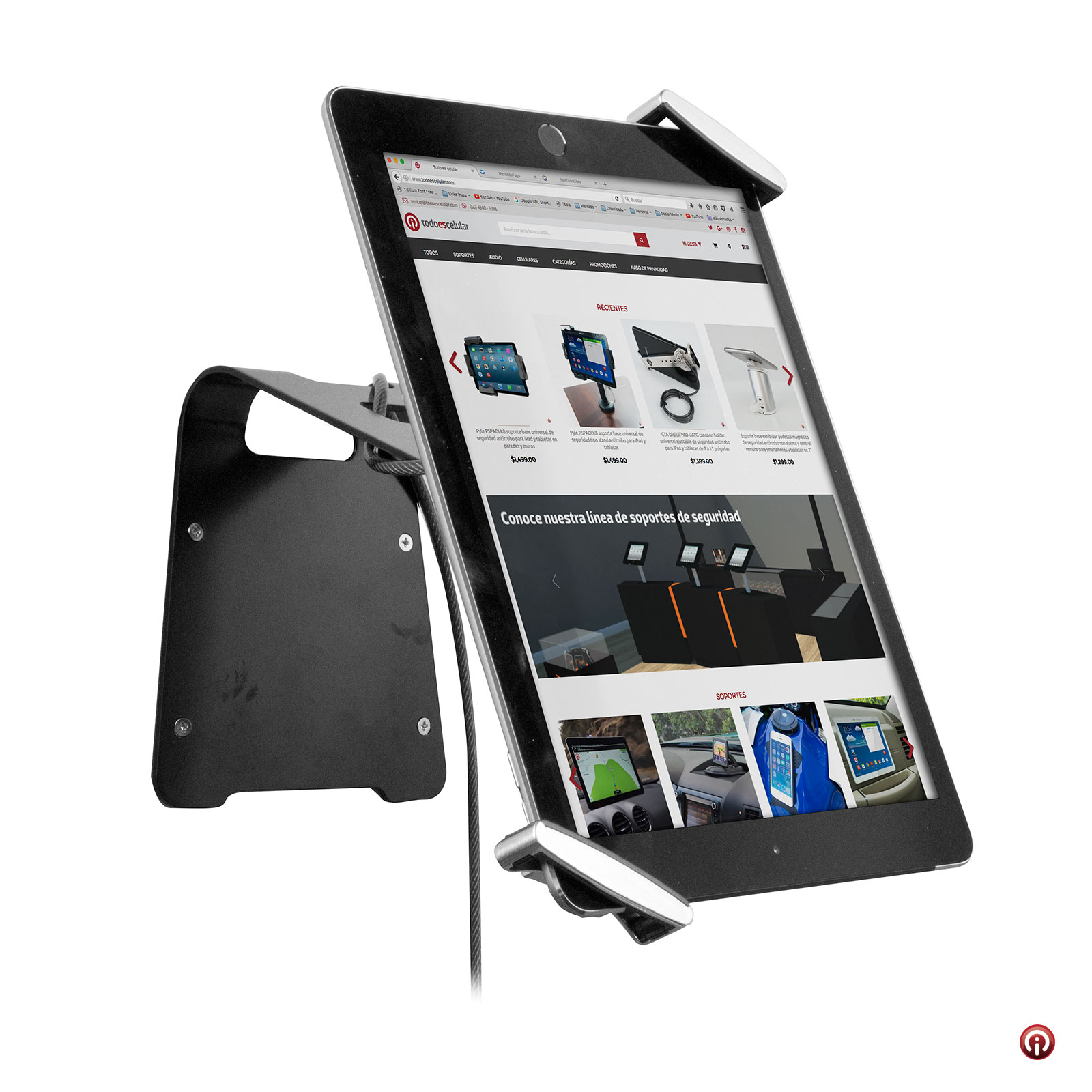 TSCSCS soporte de seguridad antirrobo para iPad Air,Pro 9.7, iPad 5 y 6